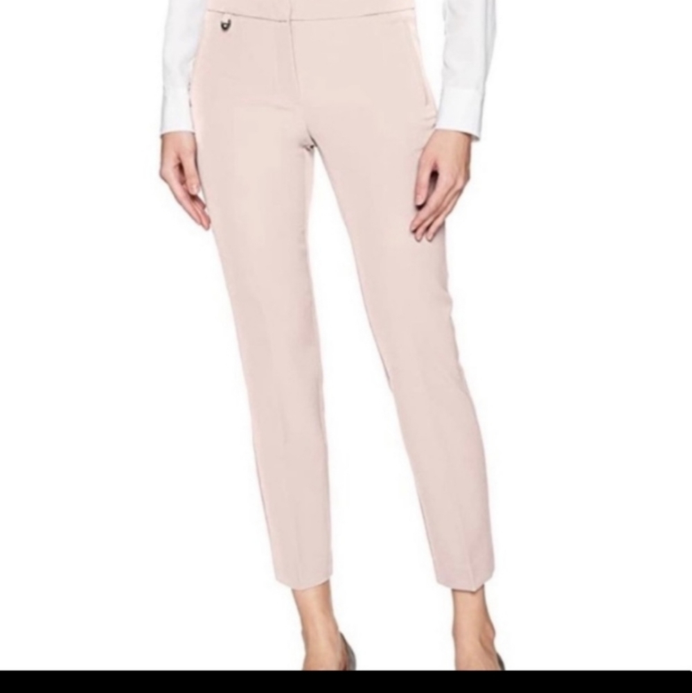 Adrianna Papell Millennium Pant in Kate Fit Blush Pink Ankle Length